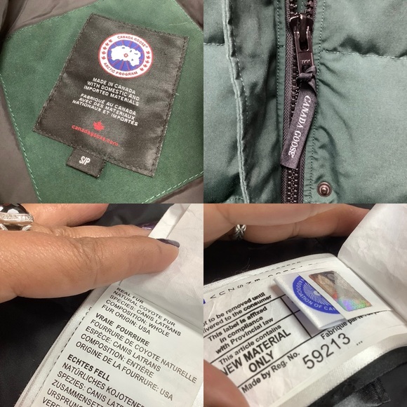 Canada Goose Coat Removable Coyote Fur - Picture 14 of 16